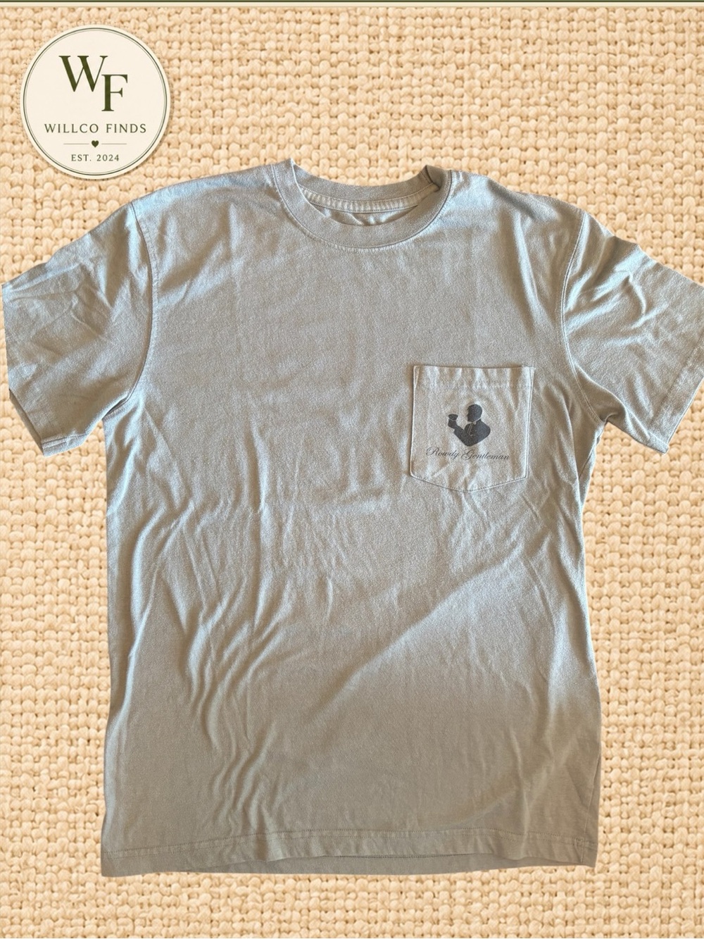 Rowdy Gentleman Men’s Gray Lake Daze Pocket T-Shirt Outdoor Graphic Tee